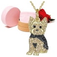 thumbnail image 3 of Collar Royal Yorkie Dije y Cadena High Monaco Dorado/Negro, 3 of 5