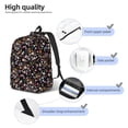 thumbnail image 5 of Daiia Daisies Flowers Vintage Canvas Backpack for Men and Women ,Hiking Backpack,Travel Laptop Bag for School,Large Capacity Backpack, 5 of 8