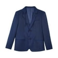 thumbnail image 6 of Miutii Kids Boy's Notch Lapel Formal Blazer Casual Birthday Wedding Dinner Prom Party Jacket Coat Navy Blue 10, 6 of 9