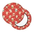 thumbnail image 2 of Haiem Japanese Maneki Cats Cushion Round Bar Chair Seat Cover Bar Chair Cushion Covers Elastic Washable Bar Chair Cover,Protects from Scratches and Stains-13 inch, 2 of 7