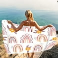 thumbnail image 6 of Kezqiaxn Microfiber Beach Towel Oversized Sandproofs Towels Quick Dry Bath Towel For Travel Swimming Pool Camping Sports, Weather Rainbows Design Beach Towel For Kids Toddler Boys Girls Clearance, 6 of 7