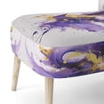 thumbnail image 5 of Designart "Purple and Gold Splash" Upholstered Fractals Accent Chair and Modern & Contemporary Arm Chair - Multiple Color & Pattern, 5 of 7