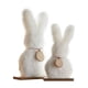 thumbnail image 2 of Decoraciones de Pascua, juego de 2 conejos decorativos, conejito de Pascua de madera blanco, soporte para decoración de Pascua, conejos de madera, decoración de mesa, pareja de conejos, adornos decora, 2 of 6