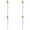 White*4, variant on Wire Bristle Brush,Copper Wire Toothbrush,Mini Long Handle Scratch Wire Toothbrush,Multi-purpose Wire Brush for Sink,Pots,Pans,Cleaning and Rust Removing,0.78x7.16 inch(White*2)