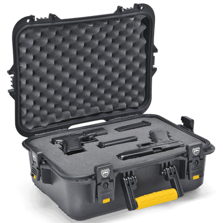 Plano All Weather Large Pistol & Accessories Case, Black