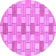 thumbnail image 1 of Ahgly Company Indoor Round Abstract Purple Modern Area Rugs, 6' Round, 1 of 4