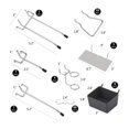 thumbnail image 2 of 140Pcs Metal Pegboard Hooks Organizer Assortment Kit Peg Locks Hanging Applications, 2 of 5