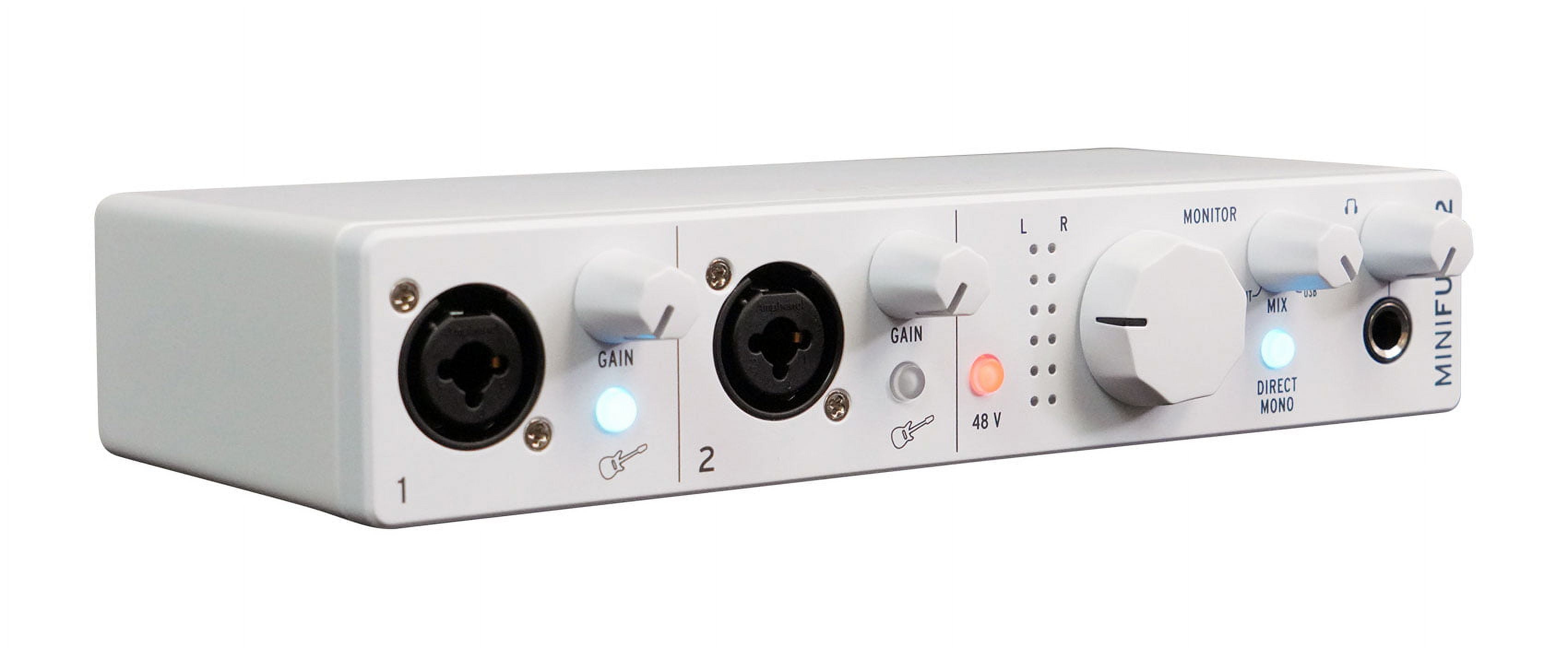 Arturia Minifuse 2 White 2x2 USB Audio Recording Interface + Bluetooth Speaker
