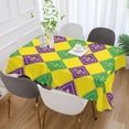 thumbnail image 5 of Mardi Gras Print Tablecloth Rectangle Colorful Table Cloth Large Square Table Cover for Dining Kitchen Party 60"x108" Decor Gift, 5 of 7