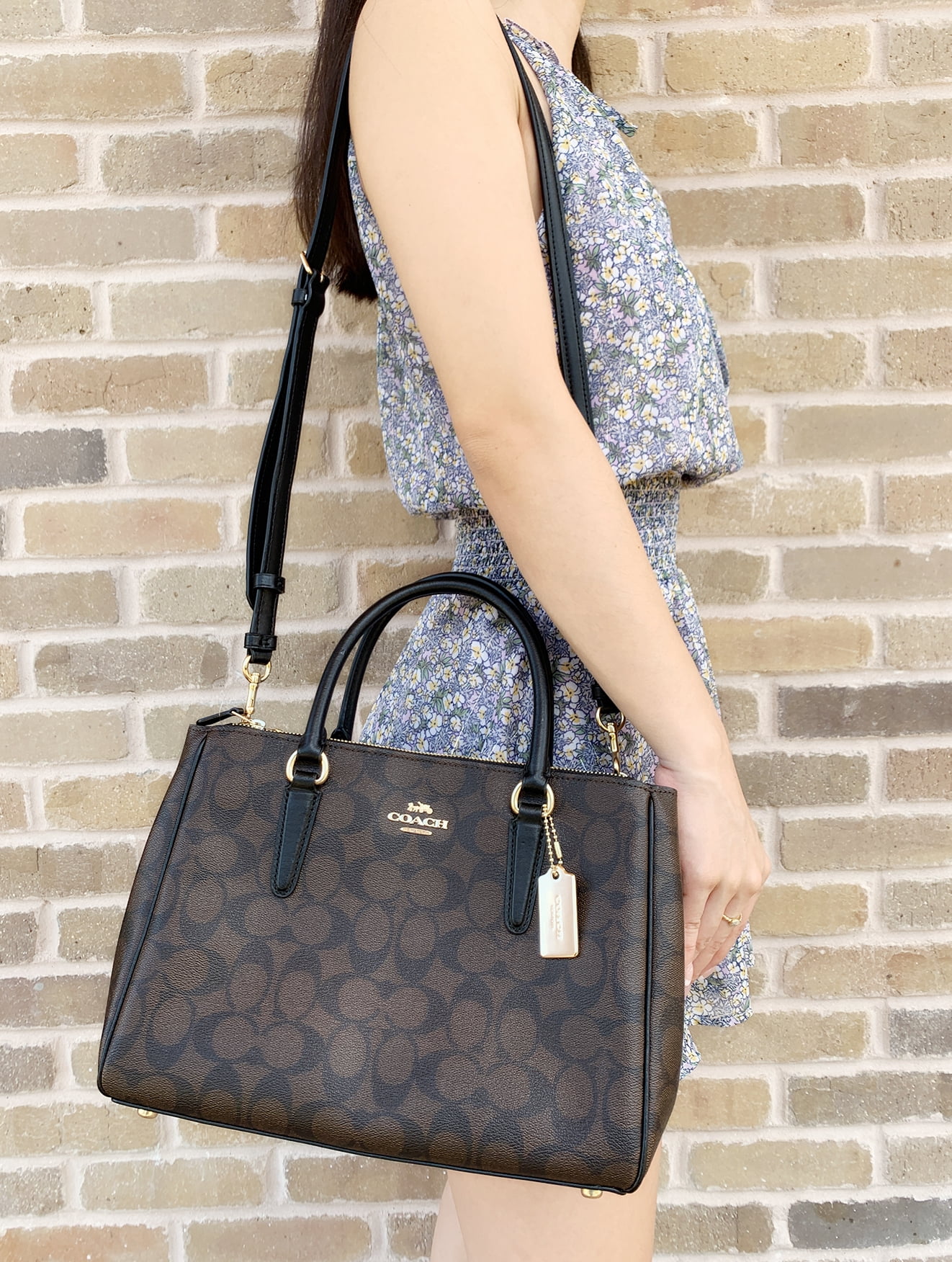 Coach surrey carryall in signature canvas Clearance