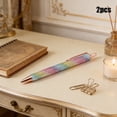 thumbnail image 4 of Plastic Ballpoint Pen Rhinestone Embellished Retractable Pen 2 Count Multicolor High-End Weighty Feel Signature Pen for Business Gifts and Collectors by JASKFLY, 4 of 7
