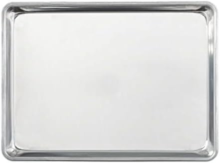 TrueCraftware- Set of 2 Aluminum Quarter Size Sheet Pan 9-1/2" x 13" Baking Sheets 18 Gauge -Oven Safe Baking Pan Baking Tray Cookie Sheet Oven Perfect for Baking Roasting and More