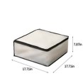 thumbnail image 3 of Giunmcul 50% Off Clear Folding Plastic Storage Box for Storage Under The Bed Odorless Moistureproof Trash Can Suitable for Pillows Coats Blankets White Translucent, 3 of 5