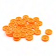 thumbnail image 2 of 30pcs 2mm hole orange plastic pulleys, compatible with DIY RC toy car airplane model parts, 2 of 2