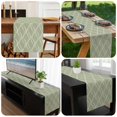 thumbnail image 6 of Sage Green Stripes Table Runner 36 Inches Long, Simple Geometric Modern Monochrome Kitchen Coffee Dining Table Decoration for Home Party Birthday Wedding Home Decor 13x36 Inches, 6 of 8