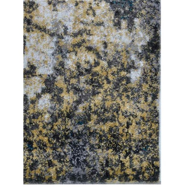 Get My Rugs MX0011M3203A17 9 x 12 ft. Machine Woven Polypropylene Area Rug, Turkish Floral - Silver Blue