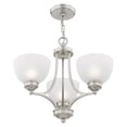thumbnail image 3 of Livex Lighting Somerset Chandelier in Brushed Nickel, 3 of 12
