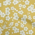 thumbnail image 1 of oneOone Rayon Yellow Fabric Asian Japanese Floral Craft Projects Decor Fabric Printed By The Yard 56 Inch Wide, 1 of 4