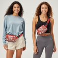 thumbnail image 6 of Red Christmas Pattern Cute Fanny Packs for Women,Travel Waterproof Crossbody Fanny Bags Waist Purse for Women Anti Theft Adjustable Strap for Running Travel Cycling, 6 of 6