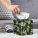 thumbnail image 5 of Balery Camouflage Dinosaur Porta Pañuelos de Cuero con Estampado – Funda Moderna Cuadrada para Caja de Pañuelos, Dispensador 5x5x5'', 5 of 6