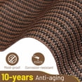 thumbnail image 3 of A-Lion Cordless 200 GSM HDPE Fabric Roller Blinds, Dark Brown, 6" x 8", 3 of 8
