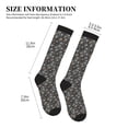 thumbnail image 2 of Lsque Spider Cobweb Pattern Sport Compression Socks for Men & Women 15-20 mmHg Knee High Nurse Pregnant Running Medical and Travel Athletic, 2 of 6