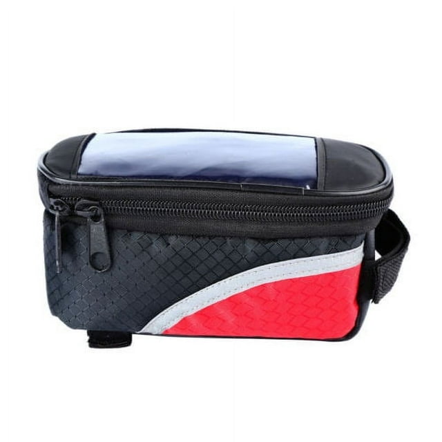 Kmbangi Sac avant Pliant pour Vélo, Sac de Rangement Imperméable pour l'Extérieur, Support pour Téléphone