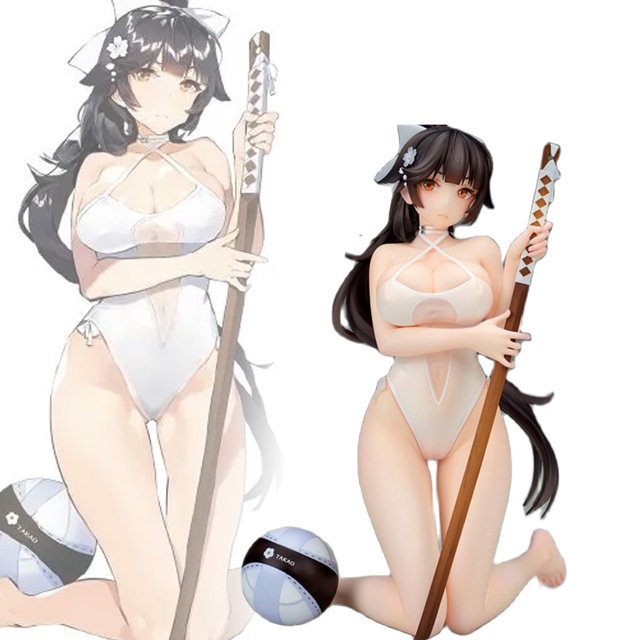 Figura de Anime de PVC para adultos, de 19cm juguete, modelo Hentai de Azur Lane tako 1/7, Rhapsody Ver, chica Sexy, regalo de colección Fivean unisex