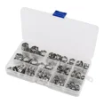thumbnail image 4 of 100Pcs Assorted Hose Clamps Stainless Steel Ear Cinch Rings Crimp Pinch Kit, 4 of 5