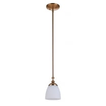 53791-SB-Craftmade Lighting-Marlowe - One Light Mini Pendant - 5.88 inches wide by 7.75 inches high-Satin Brass Finish
