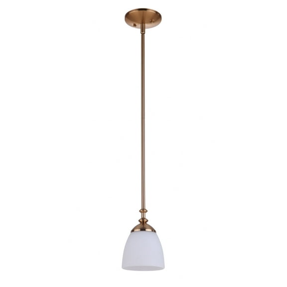 53791-SB-Craftmade Lighting-Marlowe - One Light Mini Pendant - 5.88 inches wide by 7.75 inches high-Satin Brass Finish