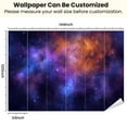 thumbnail image 3 of Peel and Stick Wallpaper Red galaxy Modern Art Wall Mural Decor Self Adhesive and Removable 100in x 144in, 3 of 8