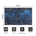 thumbnail image 5 of Math Equations Geometry Symbols Blue Pattern Door Rugs,Washable Non Slip Door Mats Indoor,Decorative Door Mats,Entry Mat Indoor for Entrance,Bedroom,Kitchen,Bathroom,20"x32", 5 of 6