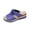 Blue, variant on Purple Slide On Fish Mouth Slippers For Women Wedge Heel Thick Bottom Summer Casual Sandals Comfortable Beach Shoes