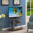 thumbnail image 3 of Convenience Concepts 131020BDW Designs2Go No Tools 3 Tier TV Stand - Barnwood, 3 of 5