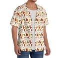 thumbnail image 2 of Kdxio Men's Hawaiian Shirt for Men Short Sleeve Shirt Autumn Pears Summer Casual Holiday Beach Button Down T-Shirts, 2 of 5