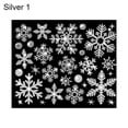 thumbnail image 2 of Christmas Static Stickers Easy to Use Removable PVC Glitter Windows Static Snow Flower Sticker for Home, 2 of 4