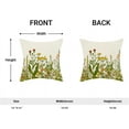 thumbnail image 5 of Yellow and Green Pillow Covers 16x16 Inch Set of 2, Spring Wildflower Plant Throw Pillows Case,Seasonal Floral Outdoor Decorative Flowers Farmhouse Decor Cushion Covers for Home Sofa Bed Couch, 5 of 6