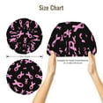 thumbnail image 5 of Naloa Breast Cancer Awareness Adjustable Hair Bonnet for Sleeping, Hair Wrap Sleep Cap Turban for Women Men, Curly Straight Hair Long Large Braid Unisex, 5 of 6