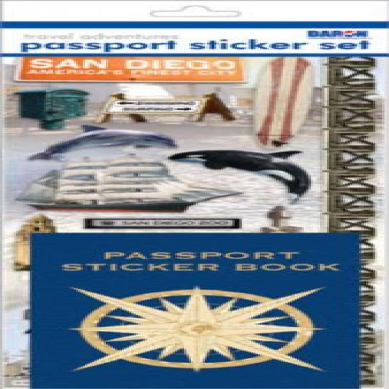 Passport Or Scrapbooking Sticker Set San Diego Walmart Com Passport Or Scrapbooking Sticker Set San Diego Walmart Com