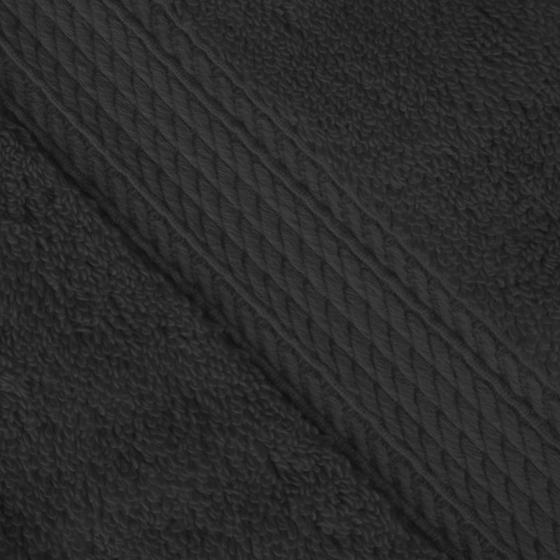 Superior 800 GSM Egyptian Cotton Heavyweight Bath Towel Set of 4, Black