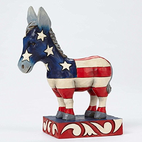Jim Shore Patriotic Donkey Polyresin Flag Stars and Stripes 4052078