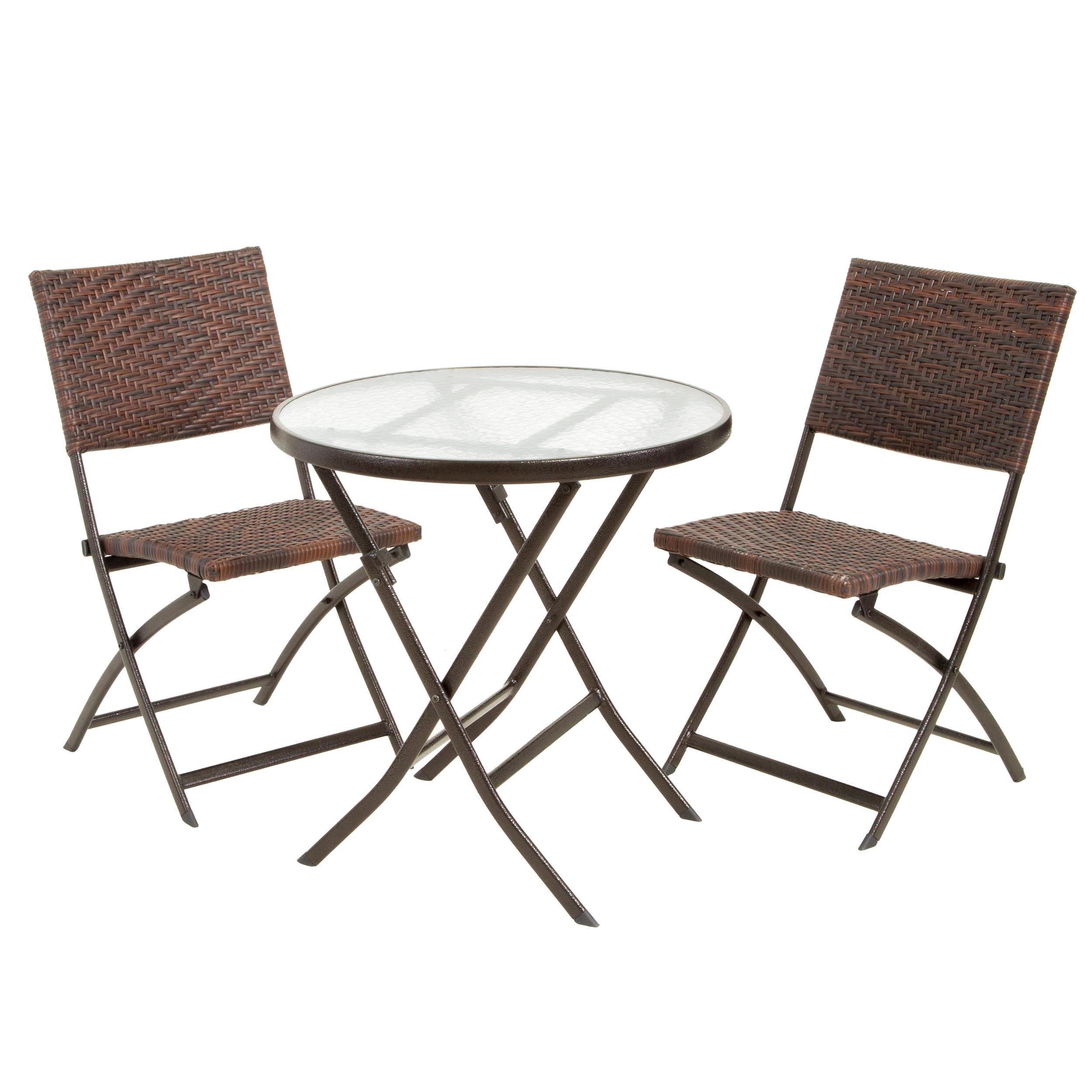 Baja Outdoor 3 Piece Multibrown Folding Set