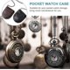 thumbnail image 5 of Leather Pocket Watch Case Pocket Watch Holder With Chain Waist Watch Protector Holder With Chain Gifts For Men Women(1 Pc Brown), 5 of 5