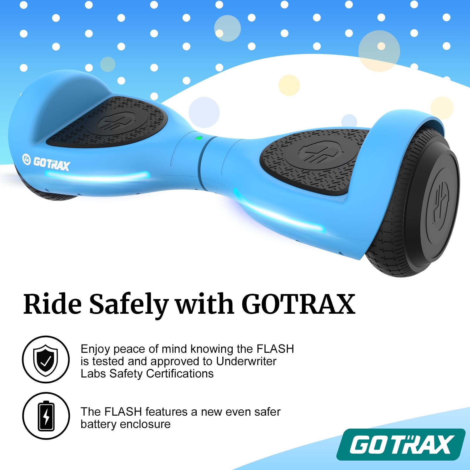 GOTRAX - Brandclub - GOTRAX Flash Hoverboard for Kids Ages 5-12