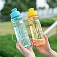 thumbnail image 6 of ACDANC 2026 New Colorful Clear Water Bottle,Plastic Water Bottle with Chug Lid and Carry Handle,Reusable,Bpa Free,Dishwasher Safe,Perfect for Travel,School,Outdoors,And Gym Reusable Water Bottles, 6 of 7