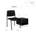 thumbnail image 6 of GOF Office Reception Waiting Room Black Chair with Table Bank Hospital Airport Furniture, 6 of 6