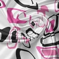 thumbnail image 5 of Ambesonne Geometric Valance Pack of 2, Old Fashioned Style, 54"X12", Pink White Black, 5 of 5