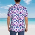 thumbnail image 4 of Susaid crystal Skull record lips Print Hawaiian Shirts for Men Women,Hawaiian Summer Short-Sleeve Casual Relaxed-Fit Button-Down,Large, 4 of 7