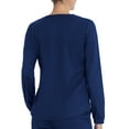 thumbnail image 2 of Scrubstar Women's Core Essentials Mechanical Stretch Long Sleeve V-Neck Scrub Top WD844, 2 of 6